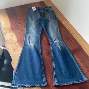 Free People Lee high rise flare jeans